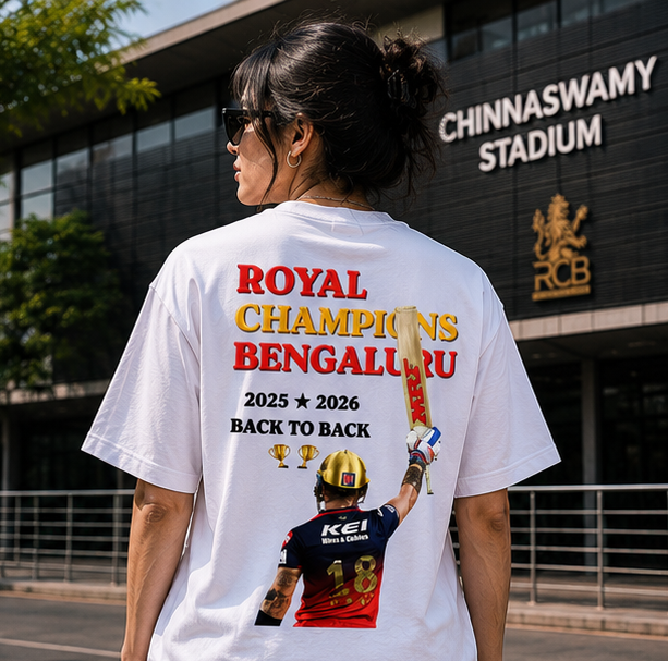 RCB Winning Oversized Tee (Unisex)