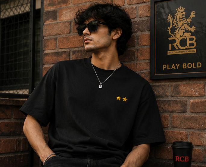 RCB Winning Oversized Tee (Unisex)