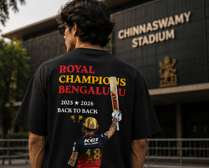 RCB Winning Oversized Tee (Unisex)