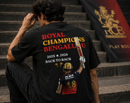 RCB Winning Oversized Tee (Unisex)