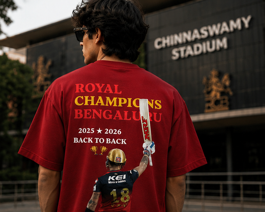 RCB Winning Oversized Tee (Unisex)