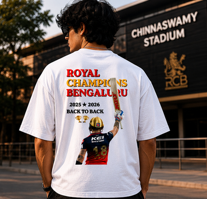 RCB Winning Oversized Tee (Unisex)
