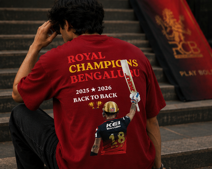 RCB Winning Oversized Tee (Unisex)